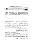 Using the analytic signal method of gravity gradient tensor (GGT) to determine the location and depth of the faults in the Pre-Cenozoic basement rocks of the Red River trough