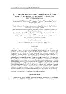 Water management and methane emission from rice cultivation: a case study in An Giang province, Viet Nam