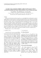 A study on the corrosive inhibition ability of CT3 steel in 1 M HCl solution by caffeine and some characteristics of the inhibition process - Truong Thi Thao