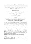 Hủy phân gamma oryzanol bằng phương pháp đồng dung môi và phân tích đồng thời các sản phẩm của phản ứng bằng phương pháp sắc ký lỏng cao áp - Trương Thị Hoà