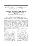 Nghiên cứu động học và tính chất trương nở của copolyme n-Isopropylacrylamid và acid maleic - Hoàng Thị Phương