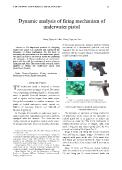 Dynamic analysis of firing mechanism of underwater pistol