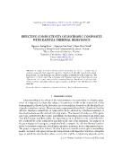 Effective conductivity of isotropic composite with kapitza thermal resistance