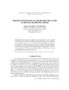 Frequency response of a beam-Like structure to moving harmonic forces