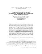 Turbulent burning velocity in combustion chamber of si engine fueled with compressed biogas