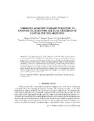 Vibration analysis of beams subjected to random excitation by the dual criterion of equivalent linearization