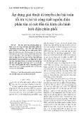 Áp dụng giải thuật di truyền cho bài toán tối ưu vị trí và công suất nguồn điện phân tán có xét đến tái hình cấu hình lưới điện phân phối