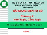 Bài giảng Điện tử số - Chương 2: Hàm logic, Cổng logic