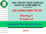 Bài giảng Điện tử số - Chương 3: Vi mạch số