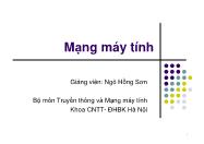 Bài giảng Mạng máy tính - Chương 1: Giới thiệu môn học - Ngô Hồng Sơn