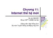 Bài giảng Mạng máy tính - Chương 11: Internet thế hệ mới - Nguyễn Linh Giang