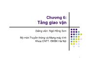 Bài giảng Mạng máy tính - Chương 6: Tầng giao vận - Ngô Hồng Sơn