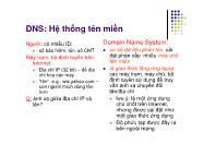 Bài giảng Mạng máy tính - Chương 7.2: DNS - Ngô Hồng Sơn