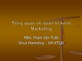 Bài giảng Marketing căn bản - Chương 1: Tổng quan về quản trị kênh Marketing - Phạm Văn Tuấn