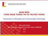 Bài giảng môn Công nghệ thông tin và truyền thông - Bài 1: Giới thiệu chung