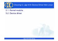 Bài giảng môn học Lập trình hệ nhúng - Chương 5: Lập trình Device Driver trên Linux - Phạm Văn Thuận