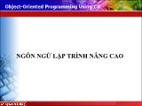 Bài giảng Ngôn ngữ lập trình nâng cao - Bài 1: Mở đầu - Nguyễn Xuân Hùng