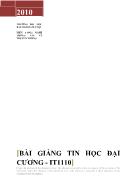 Bài giảng Tin học đại cương (Bản đẹp)