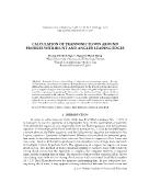 Calculation of transonic flows around profiles with blunt and angled leading edges