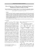 Effect of Temperature on Microstructure and Mechanical Properties of Superheater Steel Pipe in Thermal Power Plant