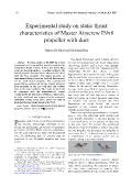 Experimental study on static thrust characteristics of Master Airscrew E9x6 propeller with duct