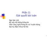 Giáo trình Giải quyết bài toán - Chương 1: Giải quyết bài toán bằng máy tính - Ngô Văn Linh