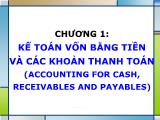 Giáo trình Kế toán Tài chính - Chương 1: Kế toán vốn bằng tiền và các khoản thanh toán