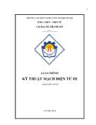 Giáo trình Kỹ thuật mạch điện tử 3