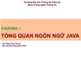 Giáo trình Kỹ thuật phần mềm - Chương 1: Tổng quan ngôn ngữ Java - Phạm Duy Trung