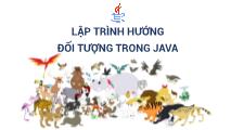 Giáo trình Kỹ thuật phần mềm - Chương 3: Lập trình hướng đối tượng Java - Phạm Duy Trung