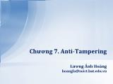 Giáo trình Lập trình An toàn - Chương 7: Anti-Tampering - Lương Ánh Hoàng