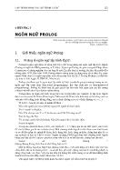 Giáo trình Lập trình hàm và Lập trình Logic - Chương 3: Ngôn ngữ Prolog - Phan Huy Khánh