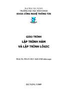Giáo trình Lập trình hàm và Lập trình Logic - Phan Huy Khánh