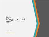Giáo trình Lập trình hướng đối tượng - Bài 13: Tổng quan về UML - Trịnh Thành Tùng