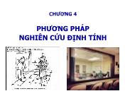 Giáo trình Nghiên cứu Marketing - Chương 4: Phương pháp nghiên cứu định tính