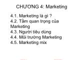 Giáo trình Nguyên lý quản trị kinh doanh - Chương 4: Marketing