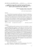 Nghiên cứu thuần hóa cá ong bầu (rhynchopelates oxyrhynchus temminck & schlegel, 1842) phục vụ sinh sản nhân tạo ở vùng đầm phá Thừa Thiên Huế