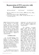 Regeneration of ZVS converter with Resonant inductor