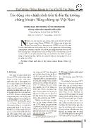 Tác động của chính sách tiền tệ đến thị trường chứng khoán: Bằng chứng tại Việt Nam