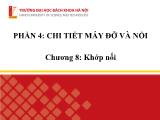 Bài giảng Chi tiết máy - Chương 8: Khớp nối - Nguyễn Minh Quân