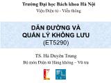 Bài giảng Dẫn đường và quản lý không lưu - Chương 5: Độ cao - Hà Duyên Trung