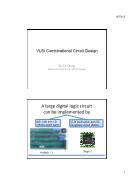 Bài giảng Digital electronics - VLSI combinational circuit design - Lê Dũng