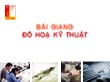 Bài giảng Đồ hoạ kỹ thuật