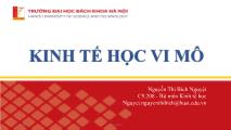 Bài giảng Kinh tế học vi môn - Chương 4: Lý thuyết về sản xuất - Nguyễn Thị Bích Nguyệt