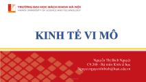 Bài giảng Kinh tế học vi môn - Chương 5: Cấu trúc thị trường - Nguyễn Thị Bích Nguyệt