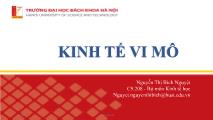 Bài giảng Kinh tế học vi môn - Chương 6: Thị trường yếu tố sản xuất - Nguyễn Thị Bích Nguyệt