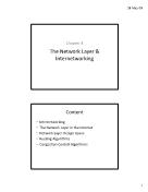 Bài giảng Mạng máy tính - Chương 4: The network layer and Internetworking - Nguyễn Trung Dũng