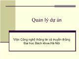 Bài giảng Quản lý dự án - Chương 1: Giới thiệu