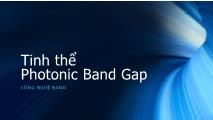 Bài giảng Tinh thể photonic band gap