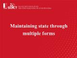 Bài giảng Web Technologies and e-Services - Bài 11: Maintaining state through multiple forms